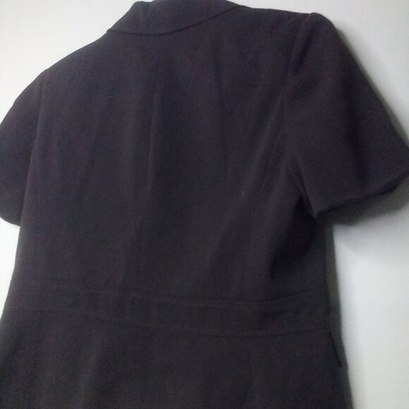 Giorgio Sant Angelo Blazer Jacket Women 12 Short Sleeve Button Up Brown - Picture 15 of 15
